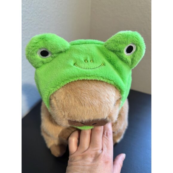 Capybara Plush Pillow | Cute Capibara Stuffed Animal | Soft Plushie Toy - Picture 2 of 4